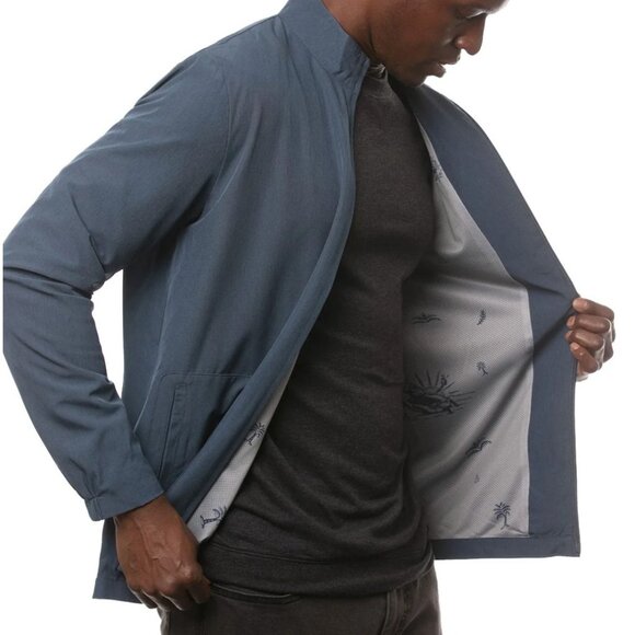 Travis Mathew Full Zip Blue Storm Chaser Golf Jacket Sargasso Sea XL NWT $155 - Picture 2 of 12